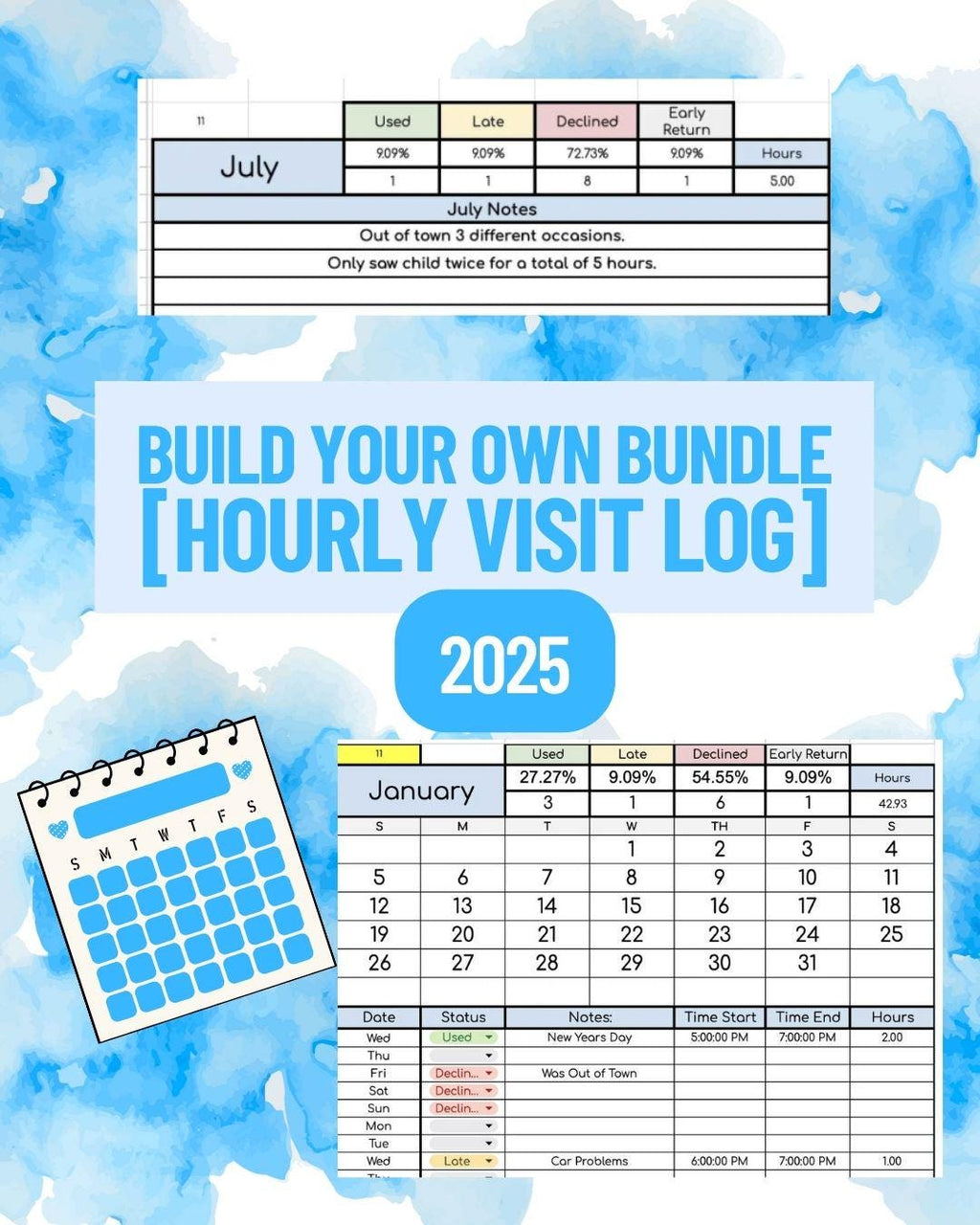 BYOB: Hourly Visit Log 2025