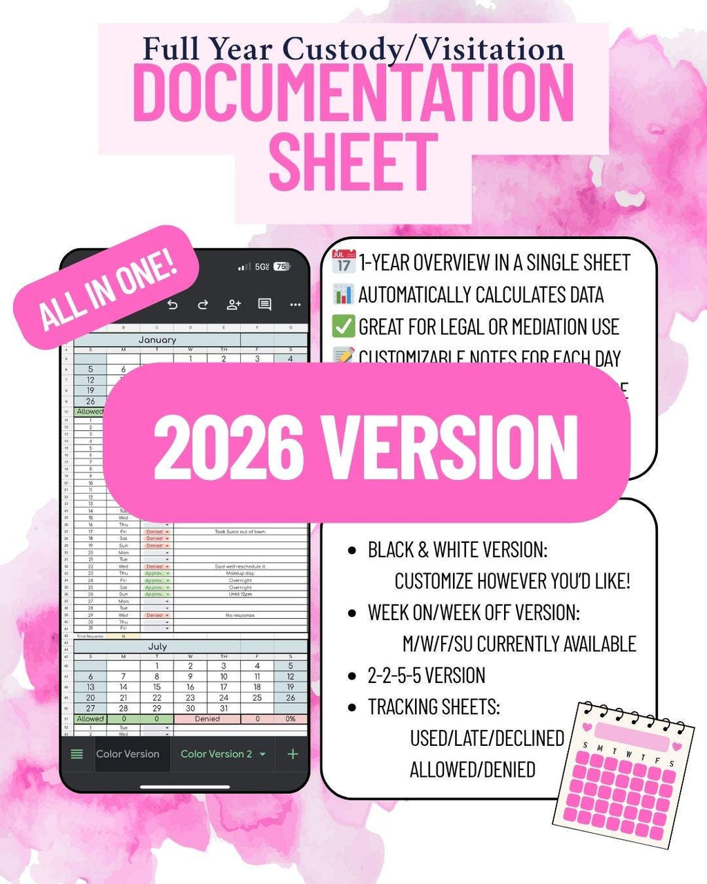 2026 Mini Coparenting Bundle