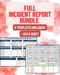 Incident Report BUNDLE (Data Sheet AND Templates)