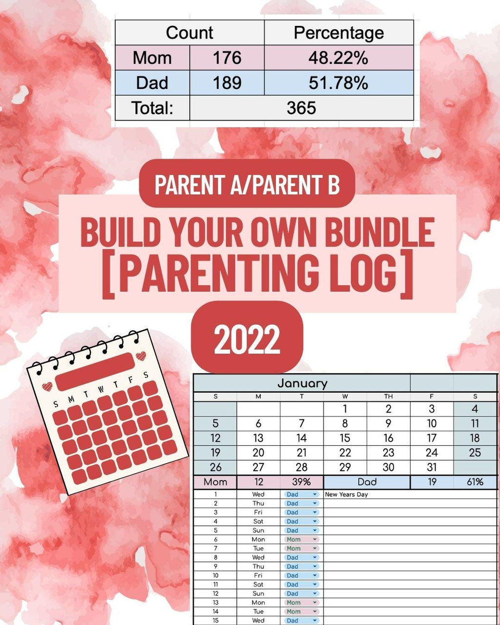 BYOB: Parenting Time Log 2022