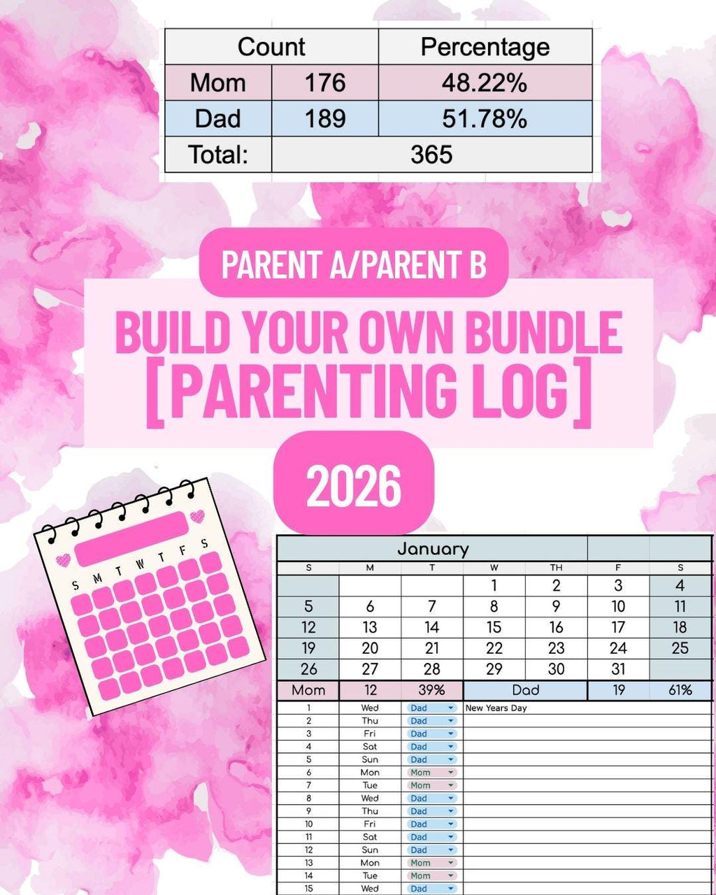 BYOB: Parenting Time Log 2026