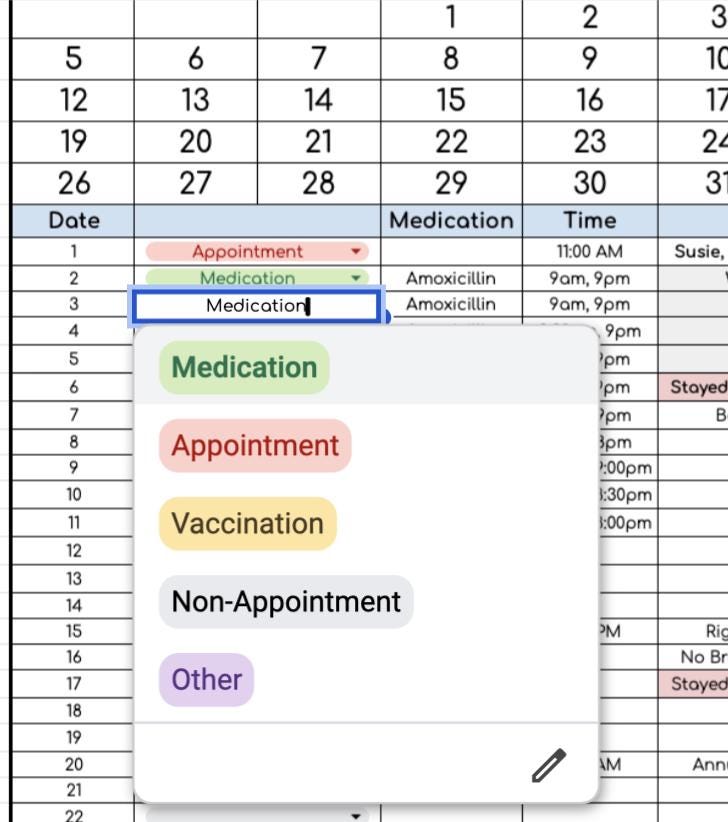 BYOB: Medical Log 2025