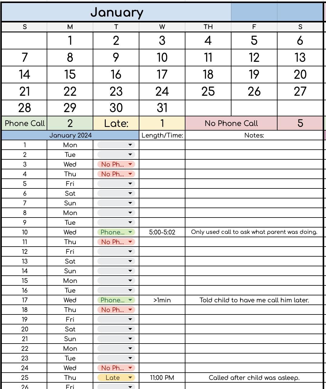 BYOB: Phone Call Log 2026