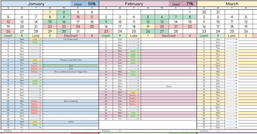 BYOB Autoshading Custody Log 2025