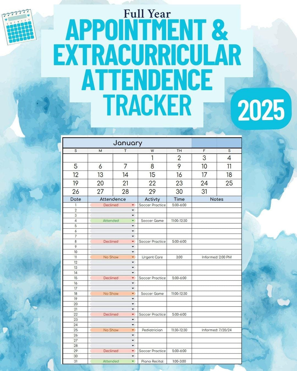 BYOB: Attendance Log 2025