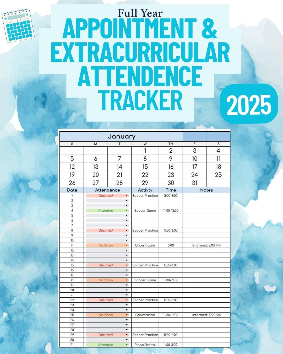 BYOB: Attendance Log 2025