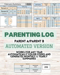 Parenting Time & Custody Tracker – Parent A vs Parent B