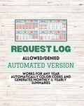 Coparenting Calendar: Auto-Color Coding, Monthly Summaries (Google Sheets Digital Download)